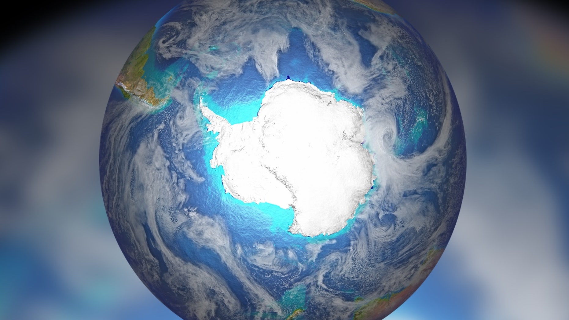 Antarctica's ice sheets responded most strongly to the angle of Earth's tilt on its axis when the ice extends into the oceans.