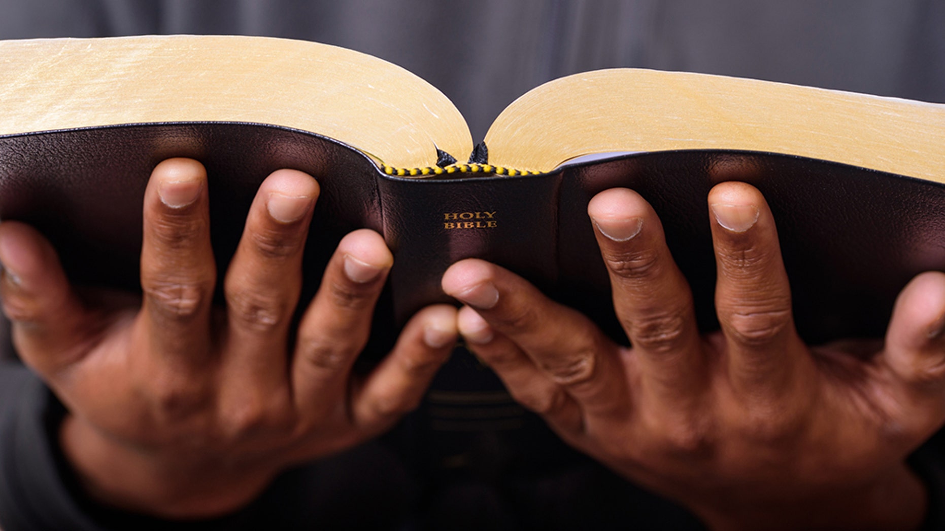 hand on a bible