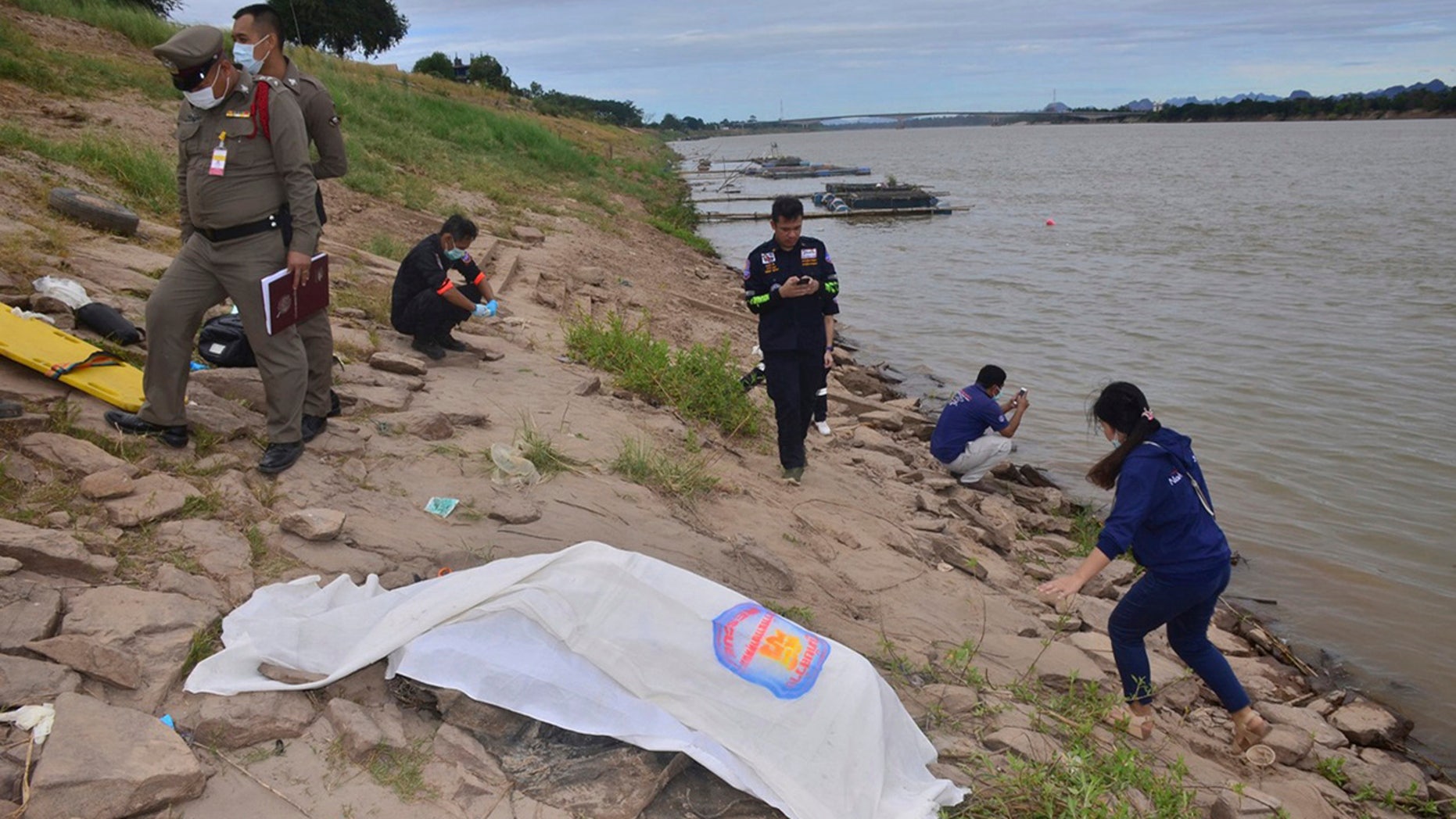 Concrete-filled bodies from Thailand river were missing activists, police say