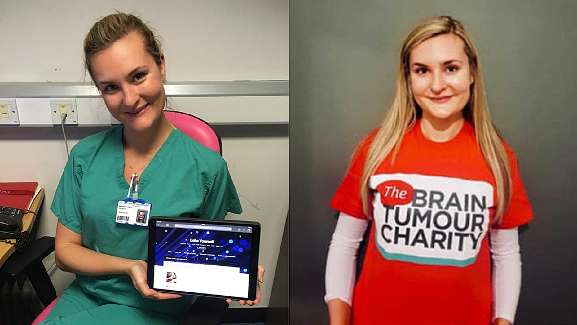 Chantal Smits, a nurse who works with brain tumor patients, was diagnosed with her own tumor after she saw a poster describing the debilitating symptoms she had been suffering from for the last four years.