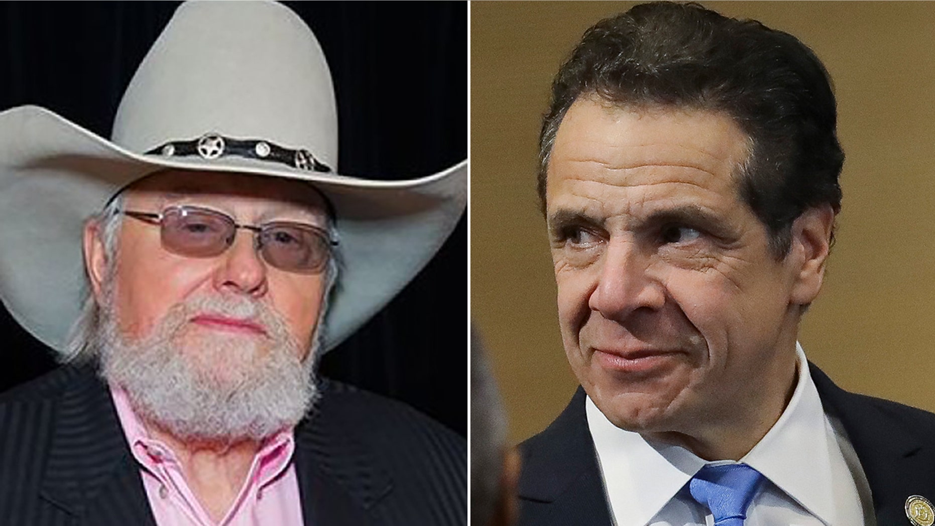 Charlie Daniels and Democratic New York Gov. Andrew Cuomo.