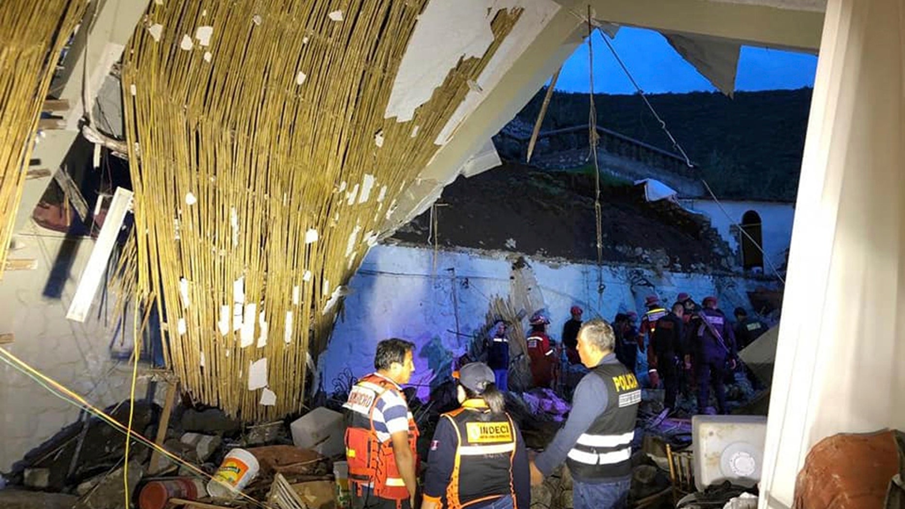 15 killed as hotel wall collapses in Peru wedding party 15 killed as hotel wall collapses in Peru wedding party