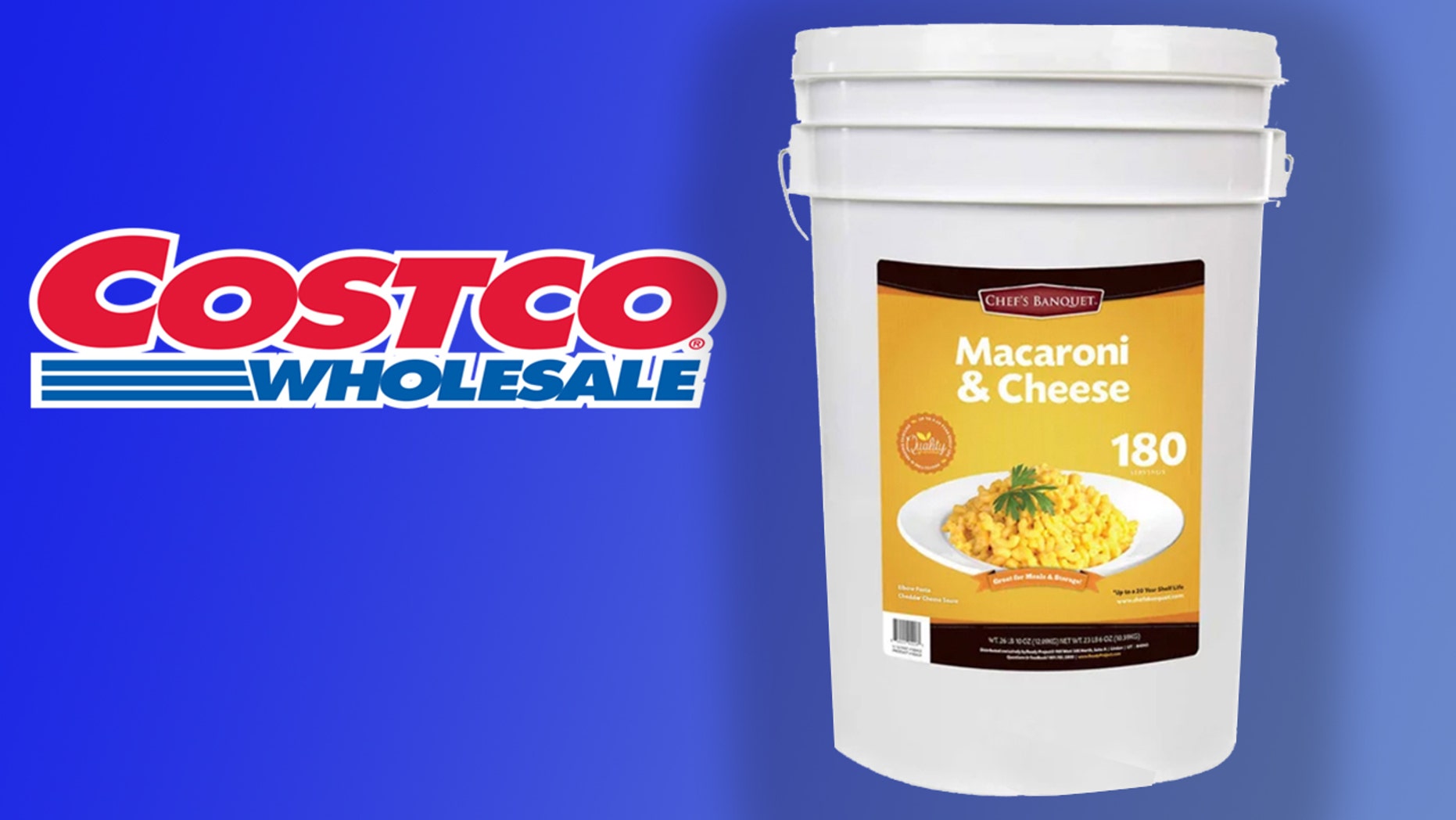Costco is selling a 26-pound bucket of mac and cheese Costco is selling a 26-pound bucket of mac and cheese