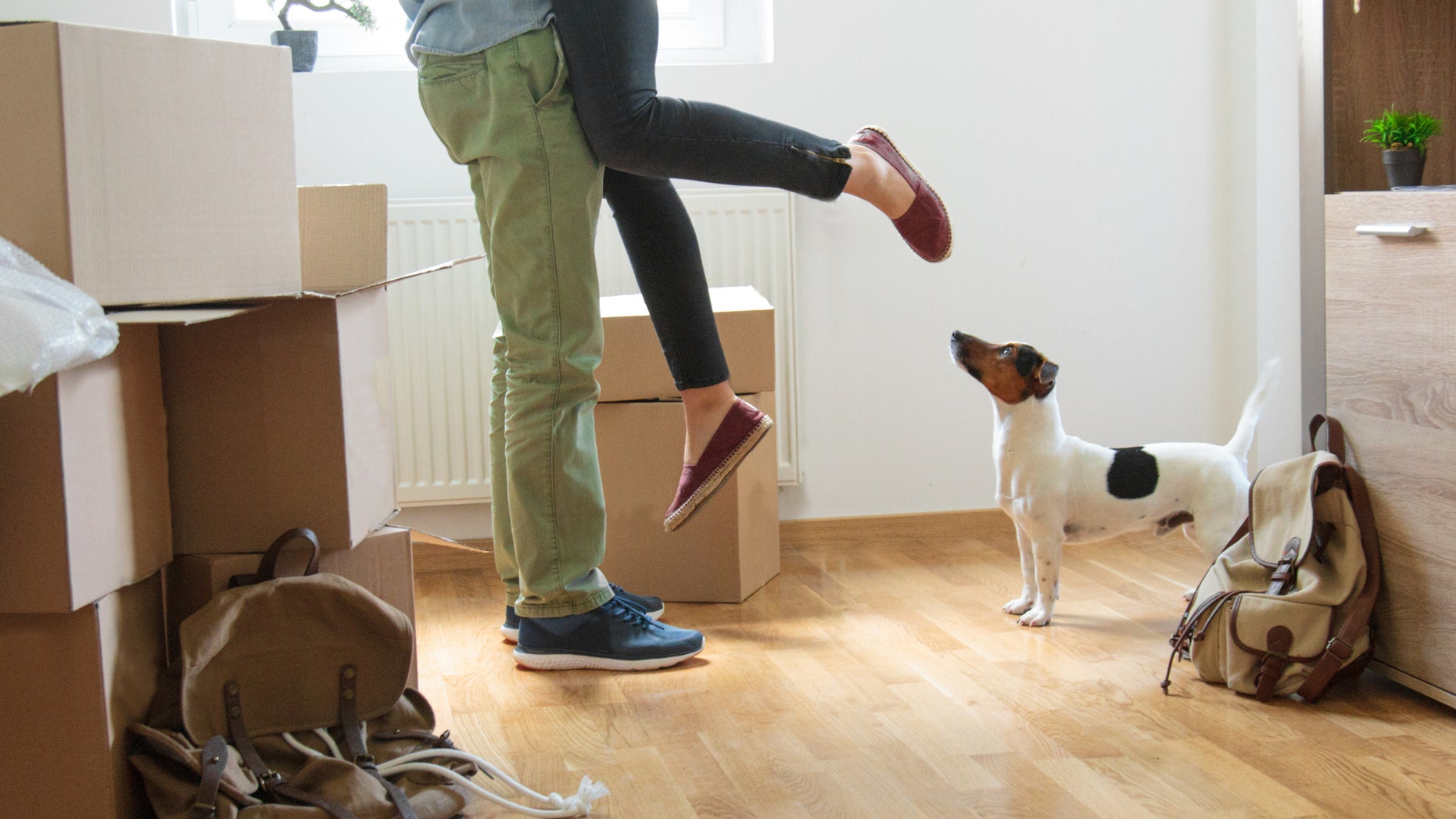 You should learn how to hoist each other up in the air, for when the time comes to celebrate in your new living room.