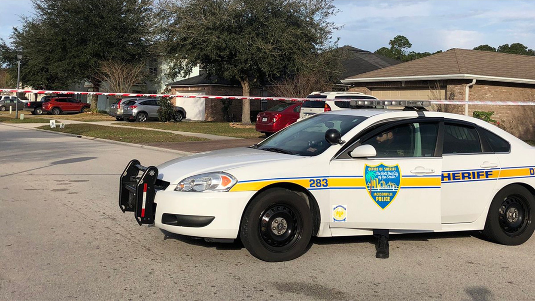 Officials at the Jacksonville sheriff's office were investigating a shooting on Saturday that killed three people in what they believe was murder-suicide. Two others were seriously injured.
