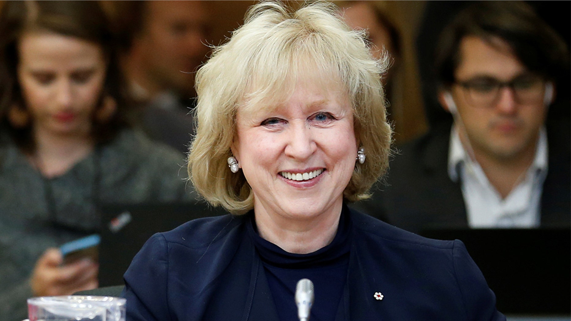 Former Canadian Prime Minister Kim Campbell blasted President Trump in an expletive-laden message.