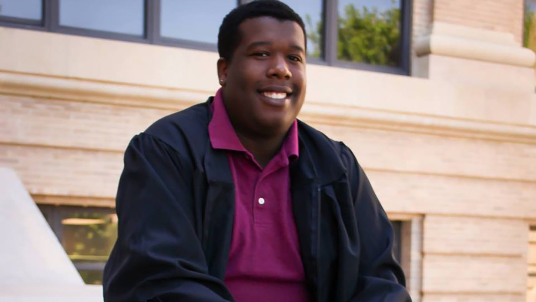Malcolm Montgomery, 27, died suddenly at work on Tuesday while making final preparations for Texas TV station's morning broadcast, the station reported. (Facebook)