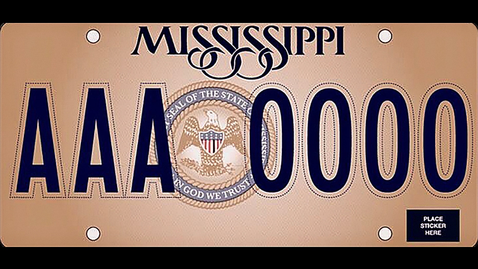 Mississippi unveils new state license plates with 'In God We Trust