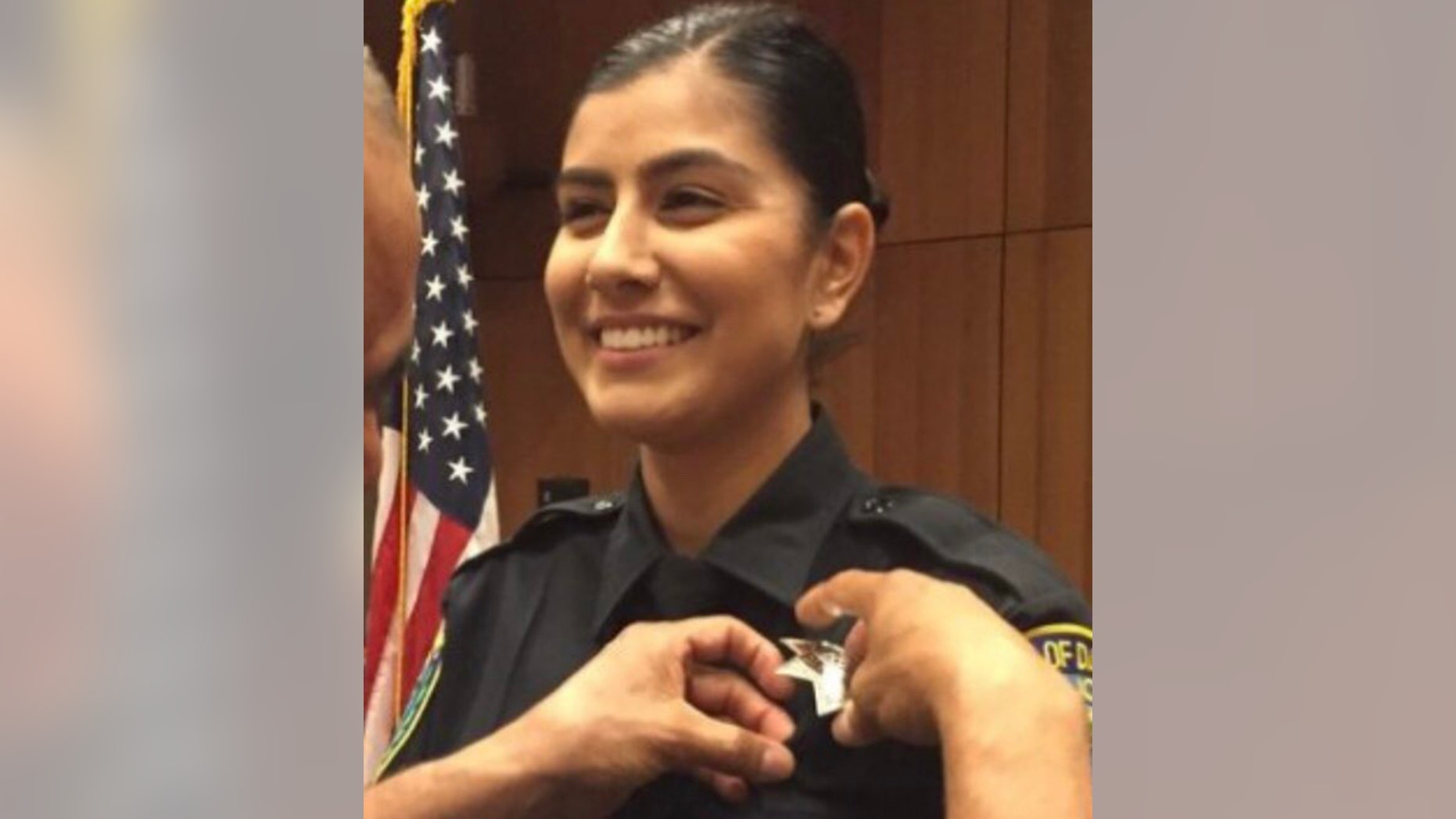 Natalia Corona, a 22-year-old rookie police officer with the city of Davis, Calif., died late Thursday after she was shot while responding to a triple-car accident, authorities say. The suspect is being sought.