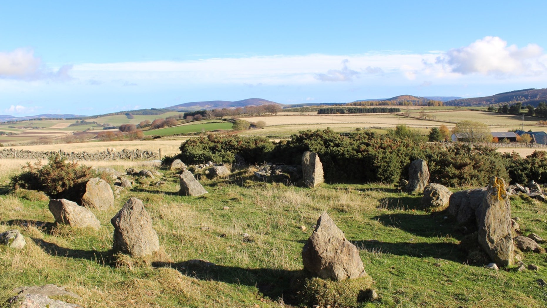 The Neolithic stone circle near the village of Alford, west of Aberdeen, was unknown to archaeologists until recently – but well-known to local people.