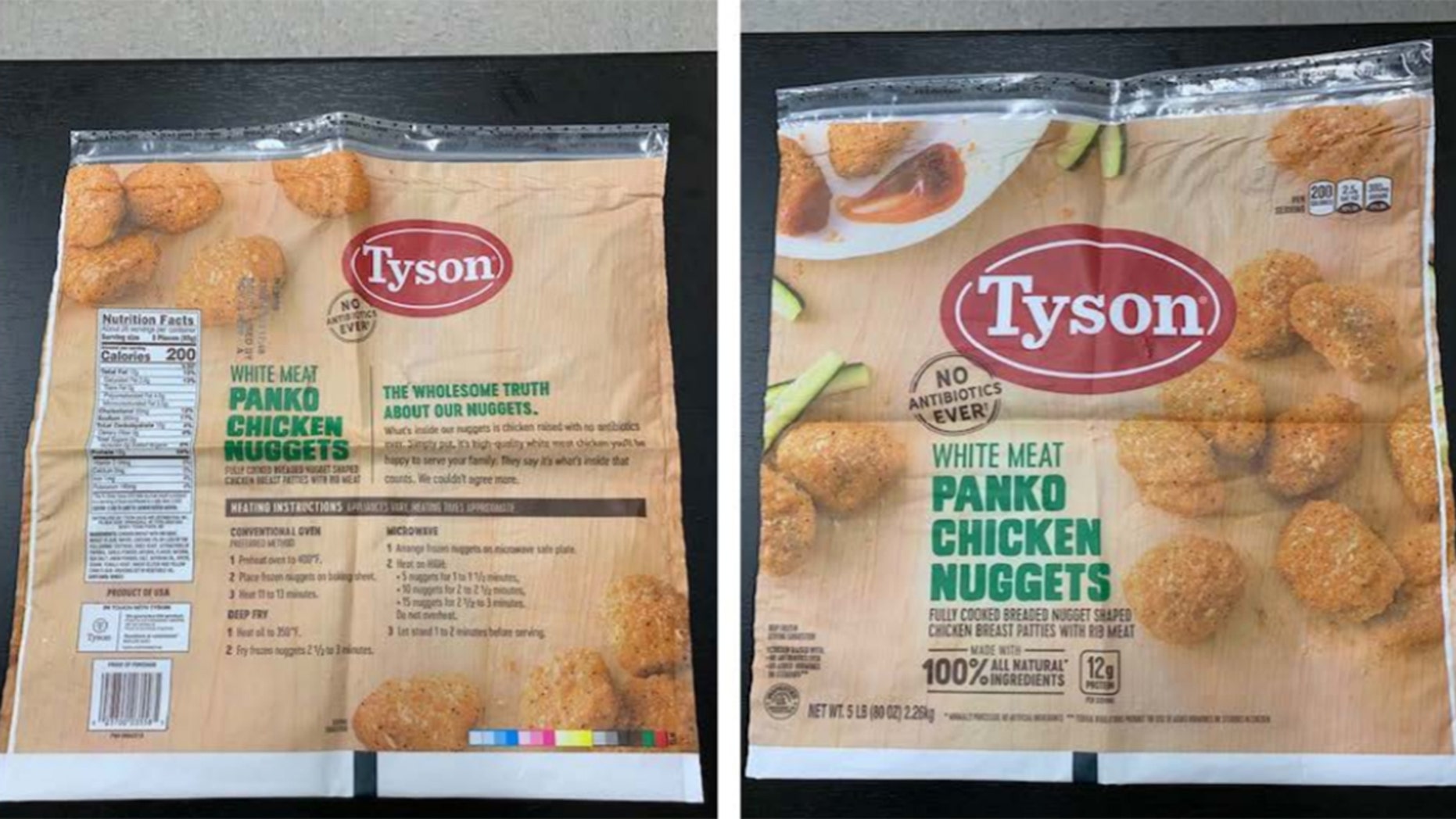 Tyson recalls 36,000 pounds of chicken nuggets after complaints about rubber in product