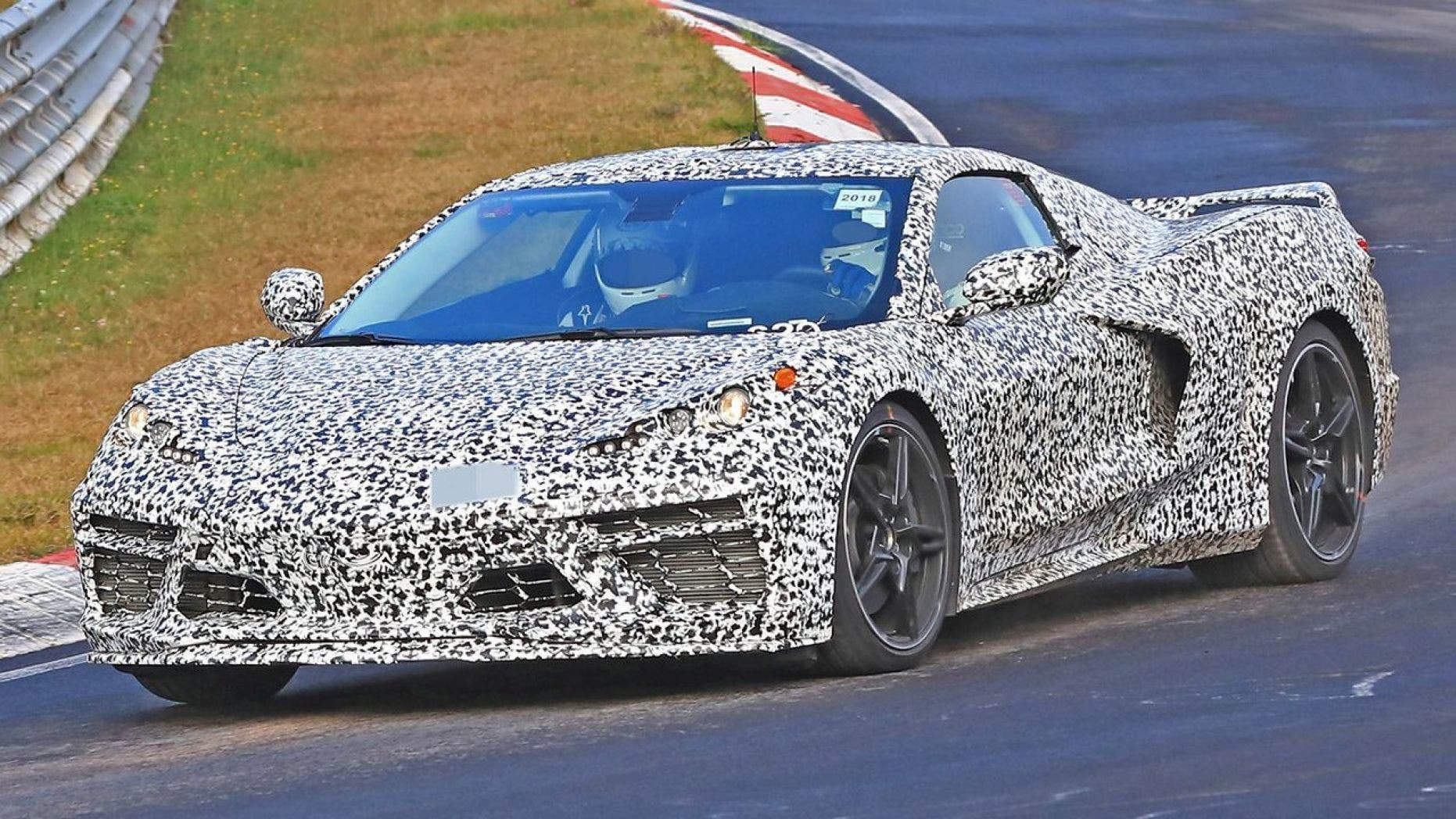 A mid-engined GM car has been spotted being tested on public roads and racetracks.