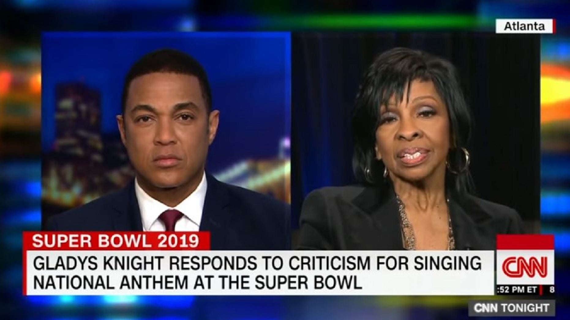 Don Lemon asks music legend Gladys Knight if she’s worried about career after Super Bowl performance