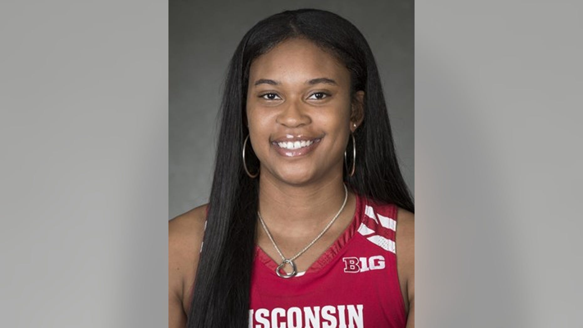 Marsha Howard, a basketball player at the University of Wisconsin, has been sitting during the national anthem. (Wisconsin Badgers website)