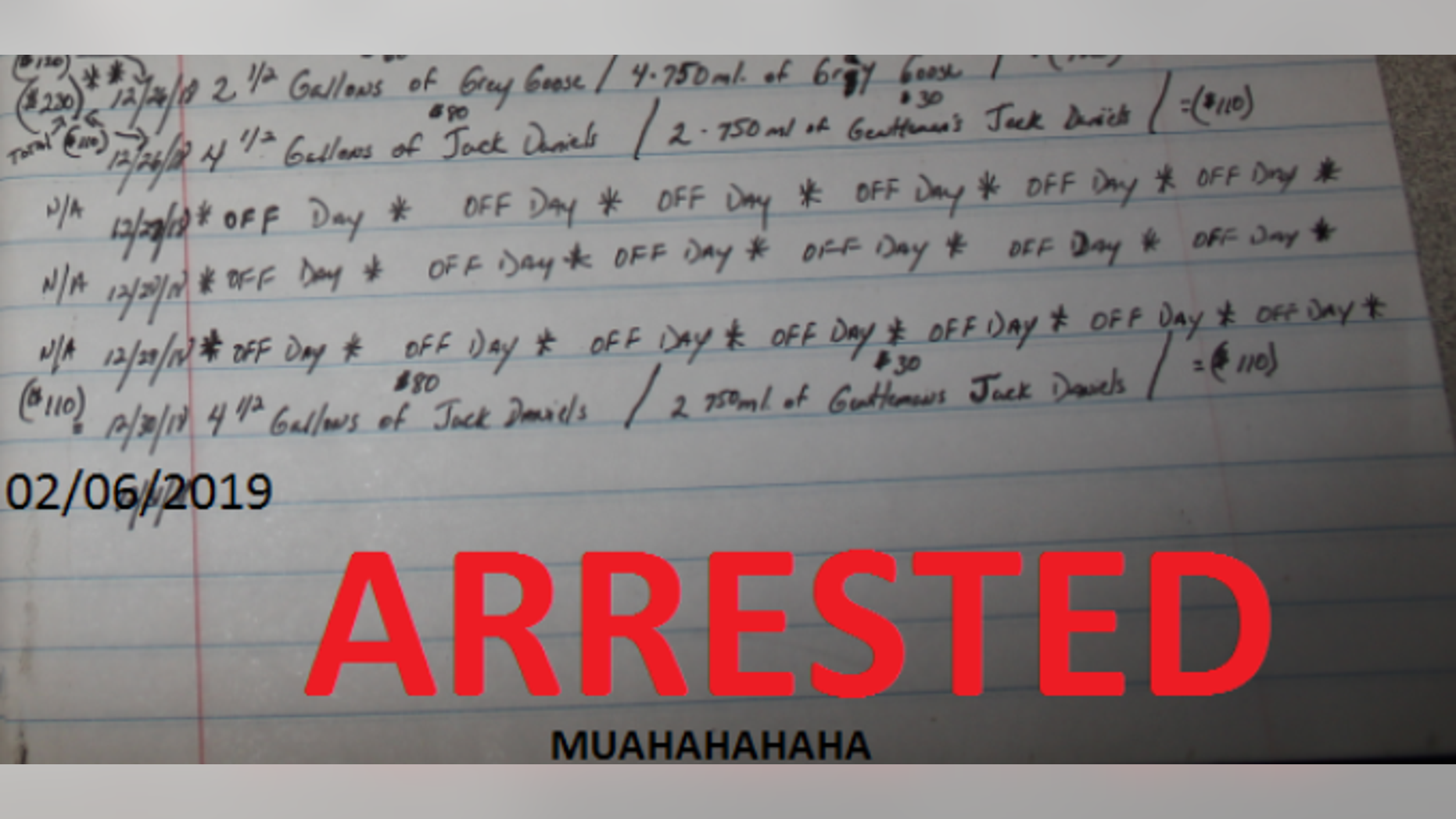Missouri police arrested a man who kept journal entries of his stolen items.