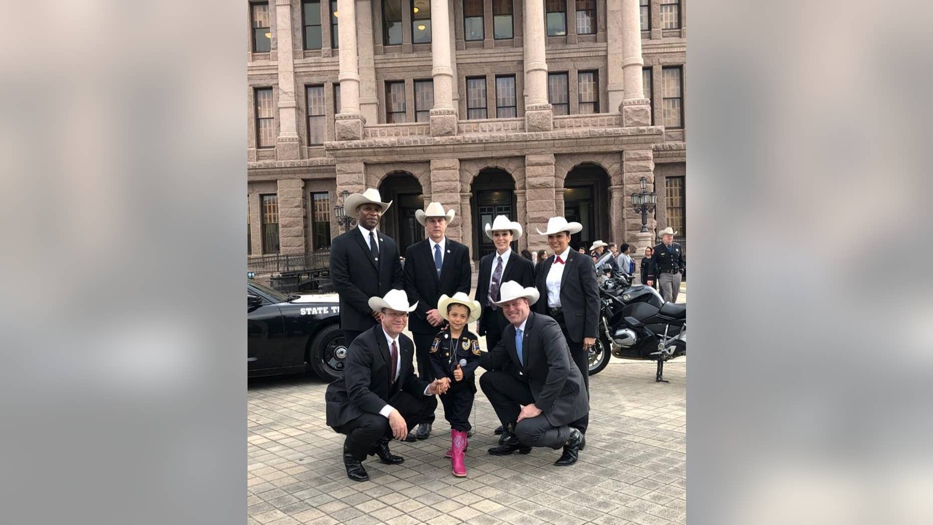 Abigail Arias was made honorary Texas Ranger in a special ceremony on Monday.