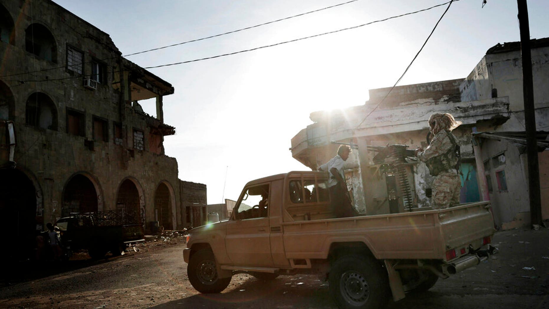 In this Feb. 12, 2018, photo, Saudi-led coalition forces are seen in Yemen. (AP Photo/Nariman El-Mofty, File)
