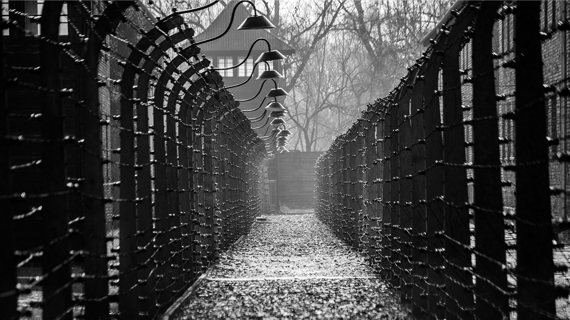 Oswiecim, Poland – March 28, 2016: Electrical fences of Auschwitz - the largest German concentration camp built and operated by the Third Reich in Polish areas annexed by Nazi Germany during World War II. Place of the largest mass murder in a single location in human history.