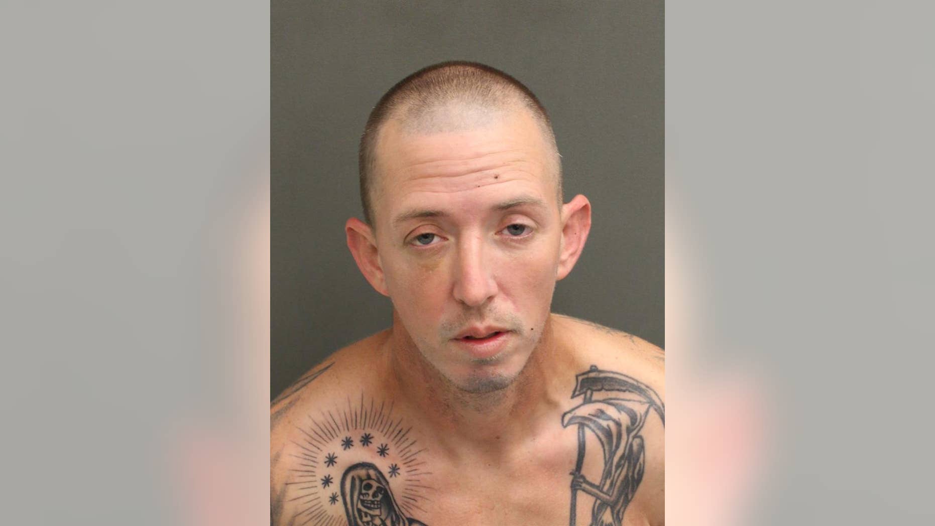 Brandon Charles Deshon, 34, was caught tagging a light pole with graffiti referencing Mexican drug kingpin Joaquin "El Chapo" Guzman.