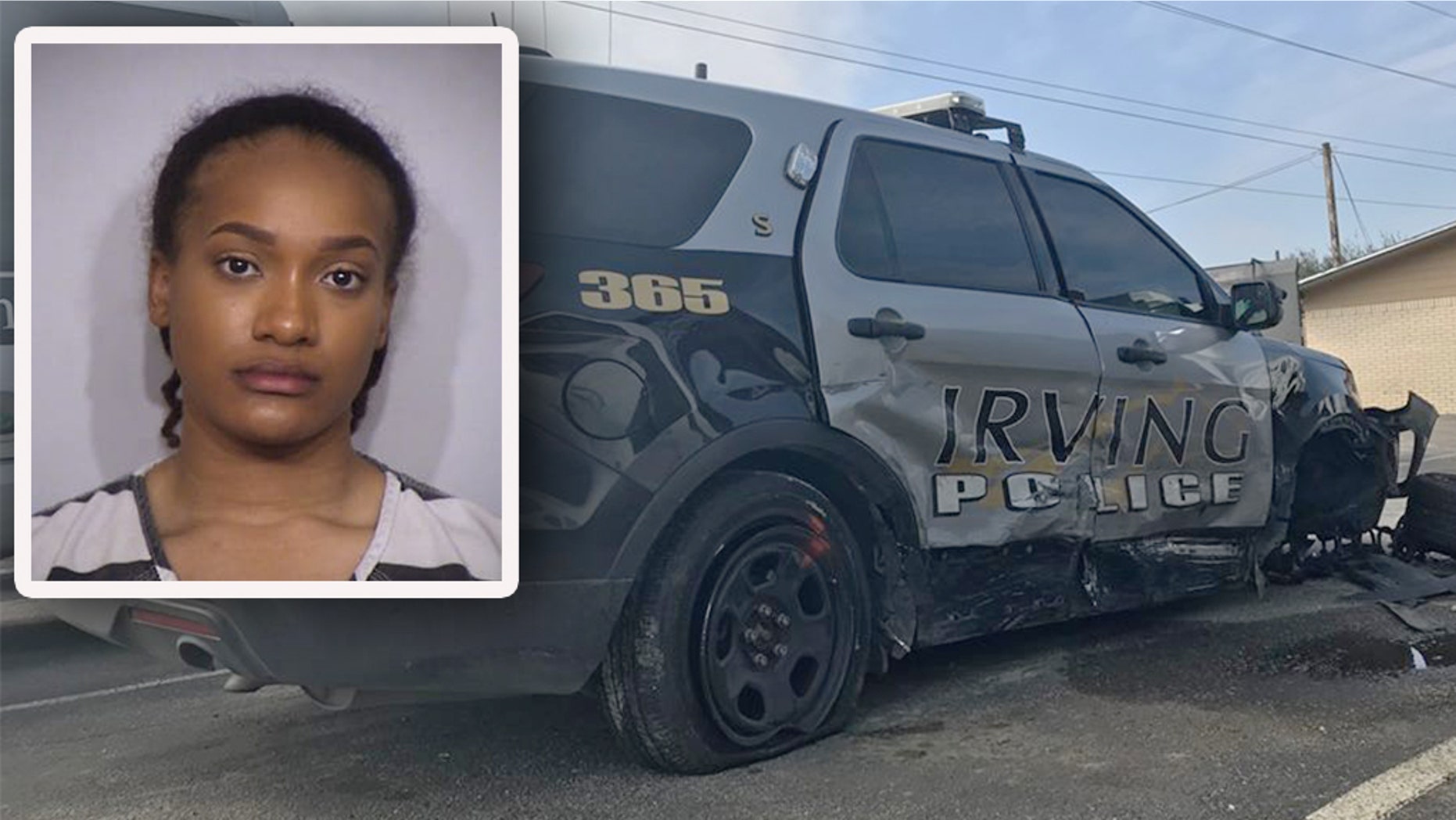 Brianna Noel James was arrested after the crash in Irving, Texas.