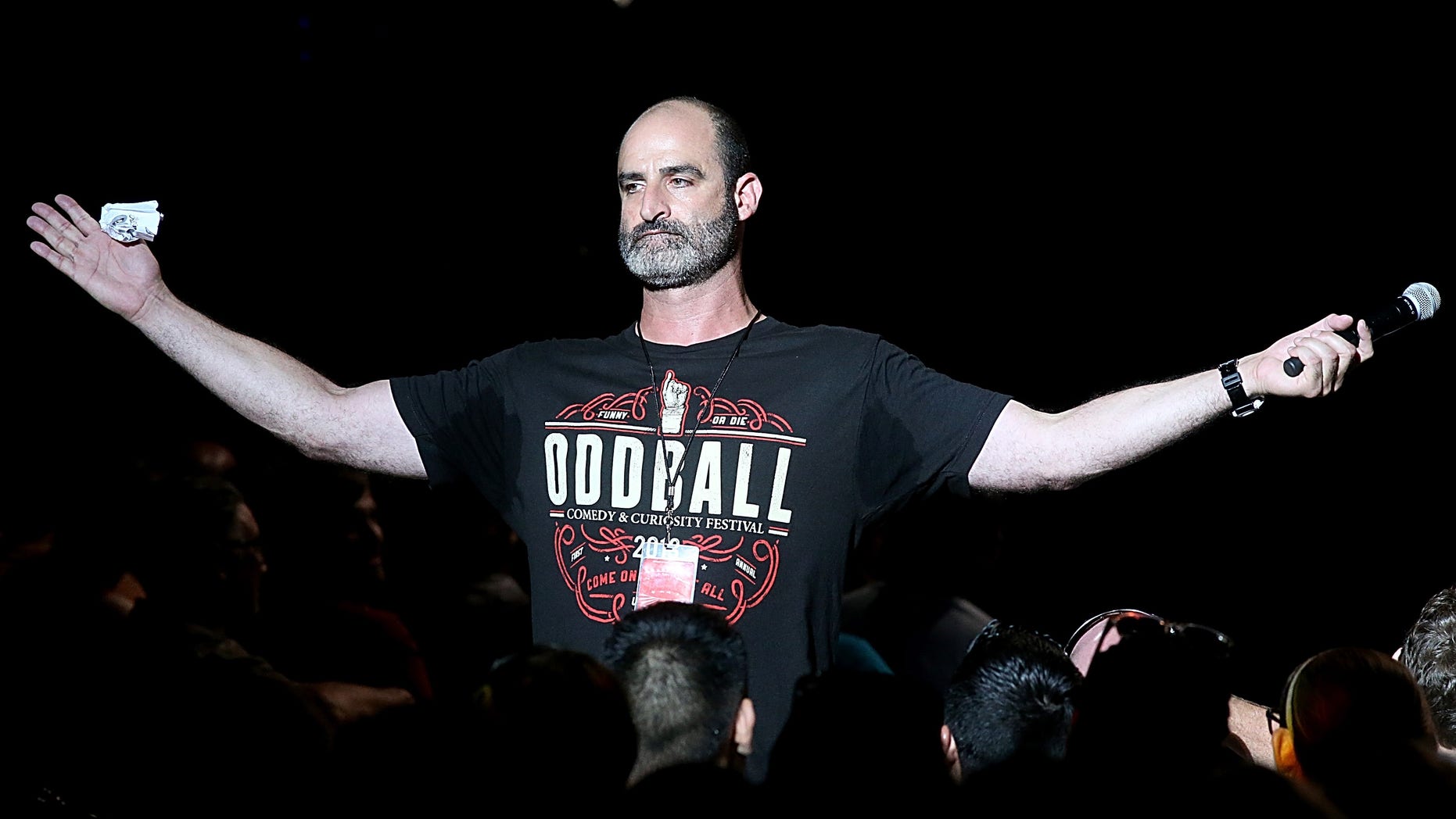 Brody Stevens performs during the Funny Or Die Oddball Comedy Festival at the Austin360 Amphitheater on Sept. 21, 2014 in Austin, Texas.