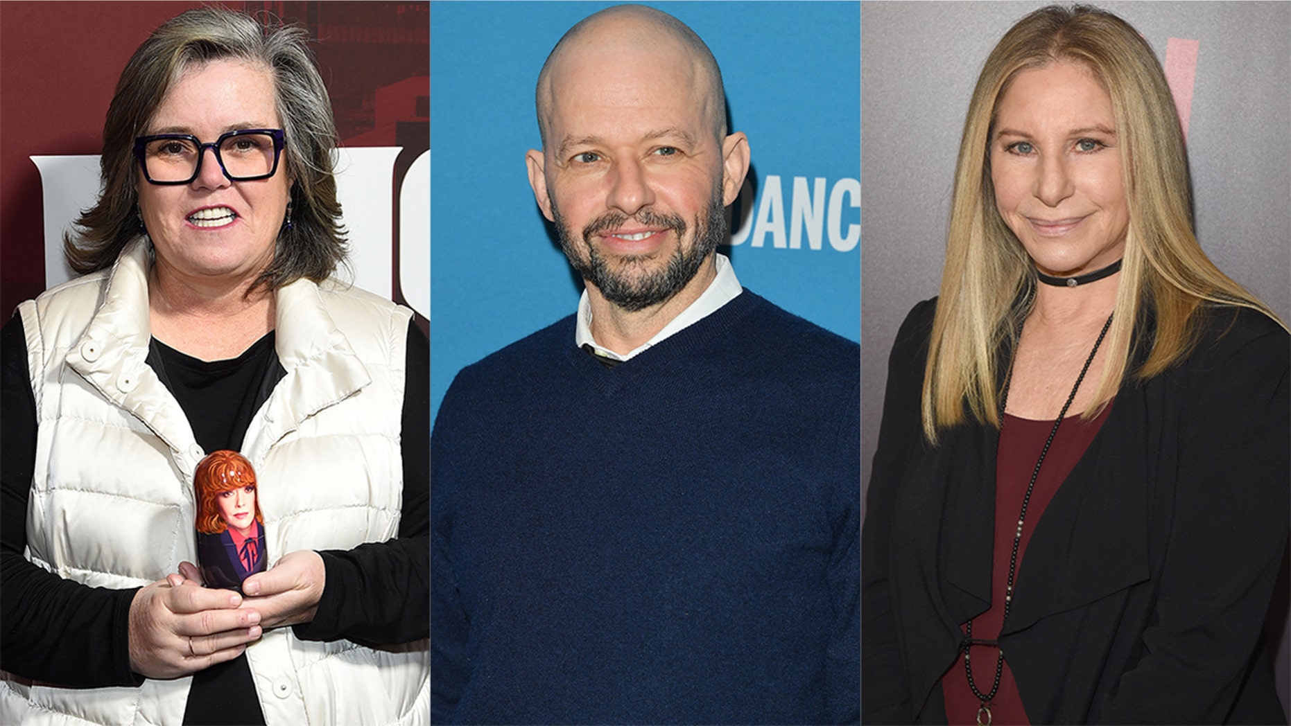 Celebrities like Rosie O'Donnell, Jon Cryer and Barbra Streisand were among the celebrities commenting on Donald Trump's national emergency declaration.