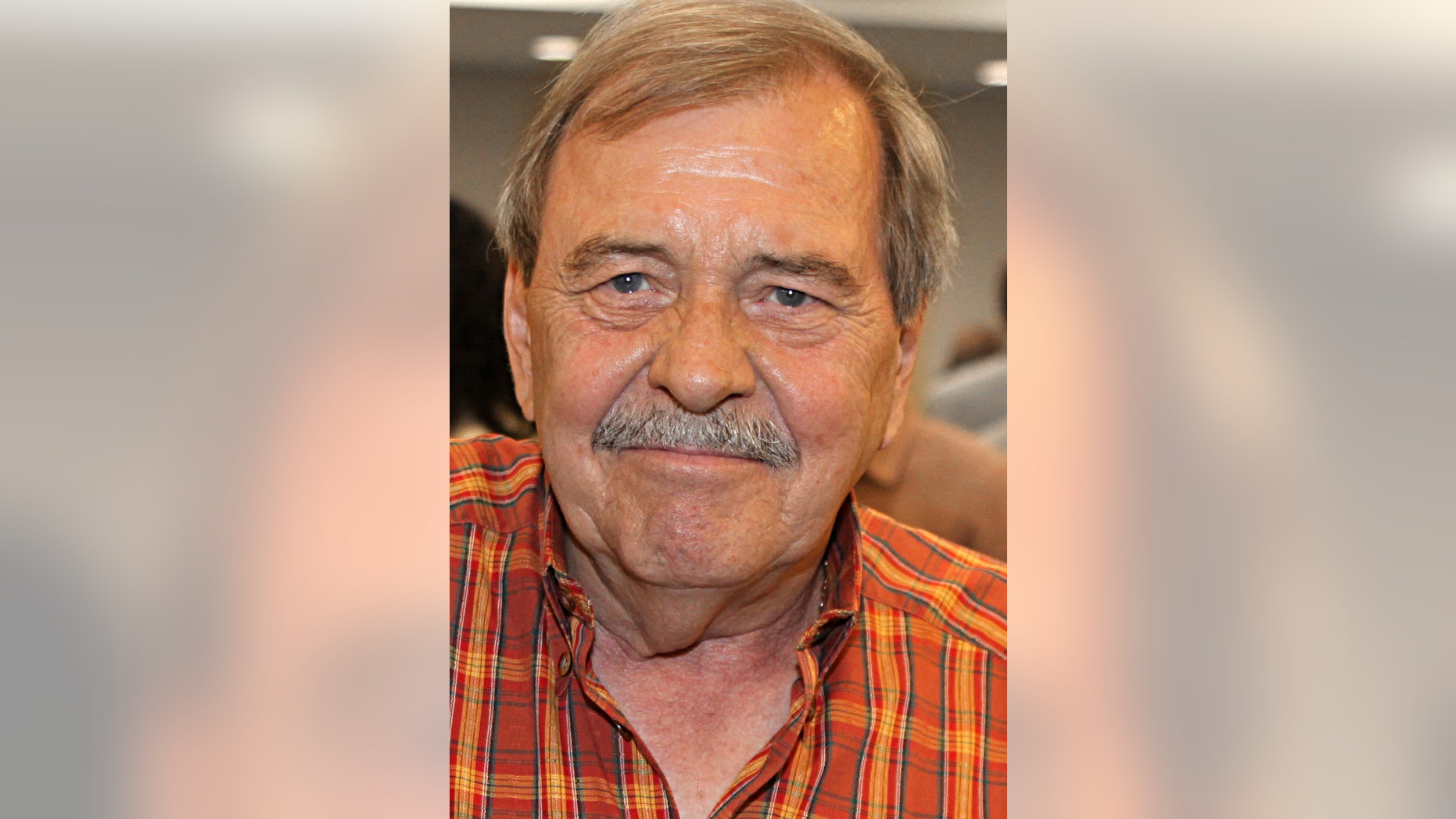 This July 27, 2009 photo shows Associated Press news editor Gerald LaBelle, during a retirement celebration for editorial staffers at AP's New York headquarters. Labelle, 76, who spent years covering tumultuous events in the Middle East including the kidnapping of his own boss Terry Anderson, died in Brooklyn, N.Y., on Monday Feb. 25, 2019. He was 76. (AP Photo/Santos Chaparro)