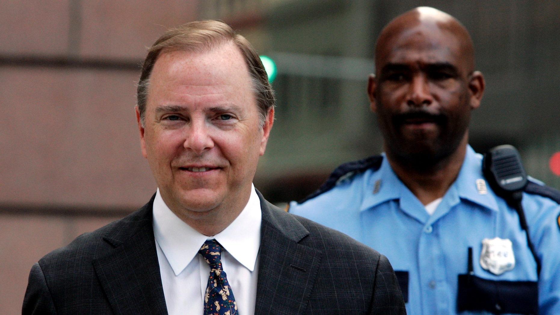 FEATURE - On this photo from Monday, April 17, 2006, former Enron executive Jeffrey Skilling is escorted to federal court for his first day of cross-examination in his fraud and conspiracy trial in Houston. Jeffrey Skilling, CEO of Ormer Enron Corp., was released on Thursday, Feb. 21, 2019. He is released after 12 years in prison and six months in a halfway house for his actions that led to the death. one of the worst collapses of societies. in the story. (AP Photo / Pat Sullivan, File)