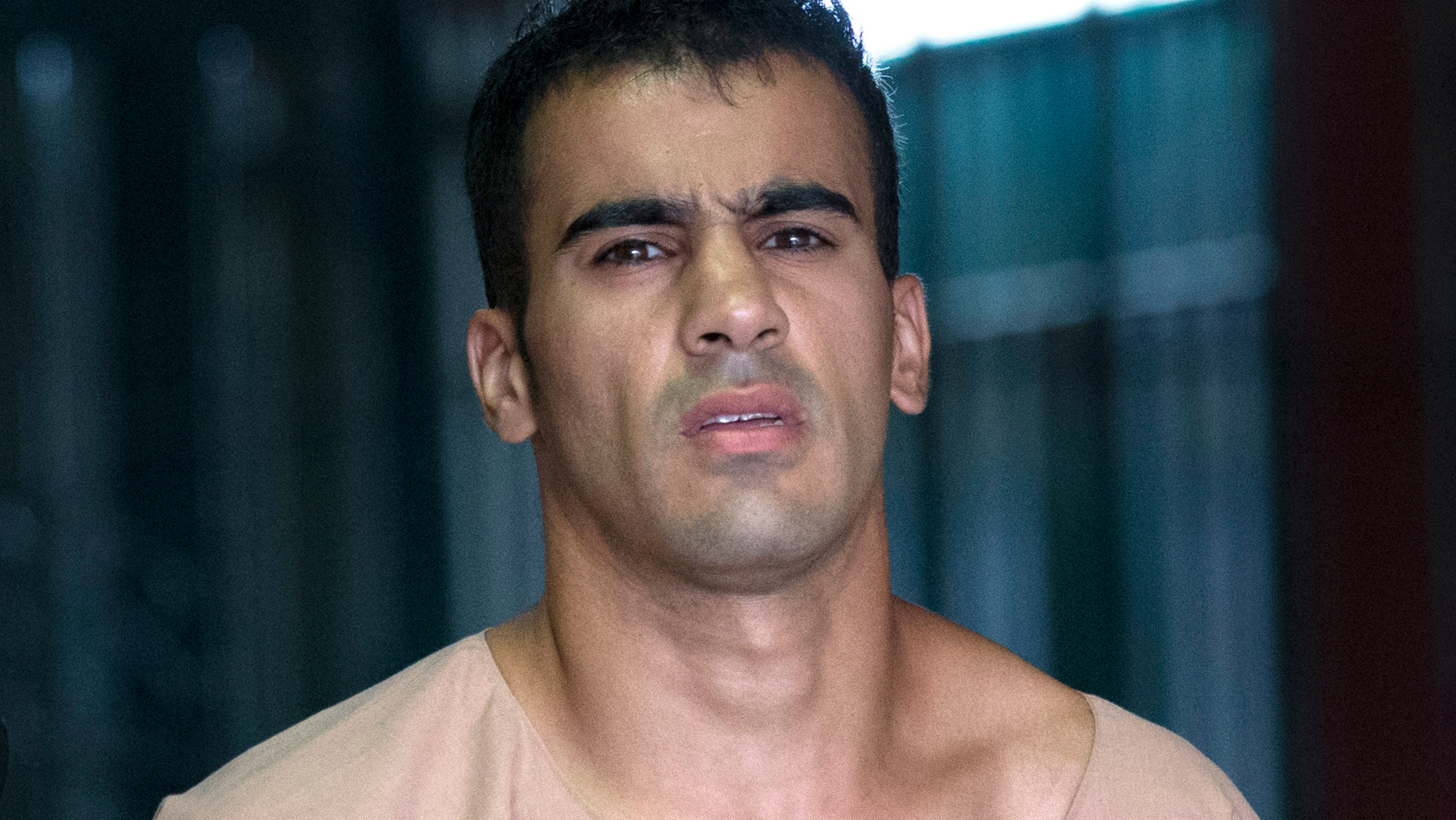 FILE - In this Monday, Feb. 4, 2019, file photo, refugee soccer player Bahraini Hakeem al-Araibi leaves the criminal court in Bangkok, Thailand. A Thai court on Monday, Feb. 11, 2019, has ordered the release of al-Araibi after prosecutors said they were no longer seeking his extradition to Bahrain. (AP Photo/Sakchai Lalit, File)