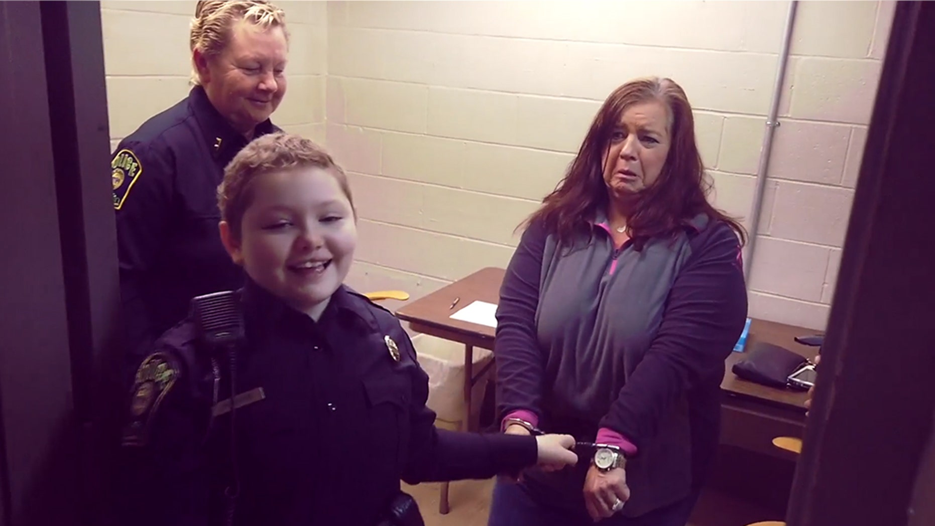 Although Ryleigh Williams is under chemotherapy to fight leukemia, she is also now a new cop in Georgia. (City of Griffin Police Department)