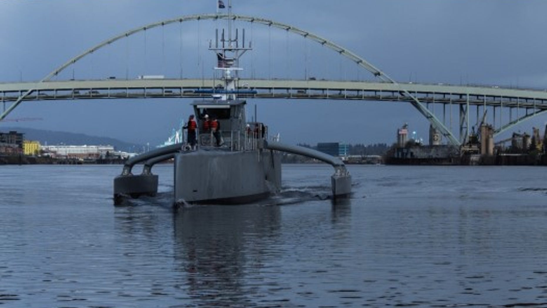 DARPA Image of a drone ship vessel called Sea Hunter, which is not the new LUSV/MUSV. Those do not exist yet.