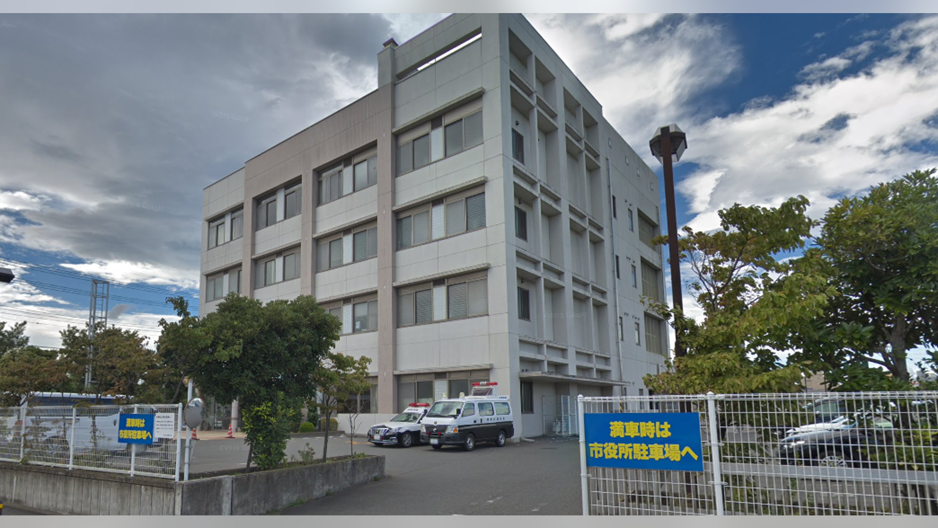 A US Navy officer was arrested in Ebina City, Japan on Saturday on suspicion of trespassing, police said.