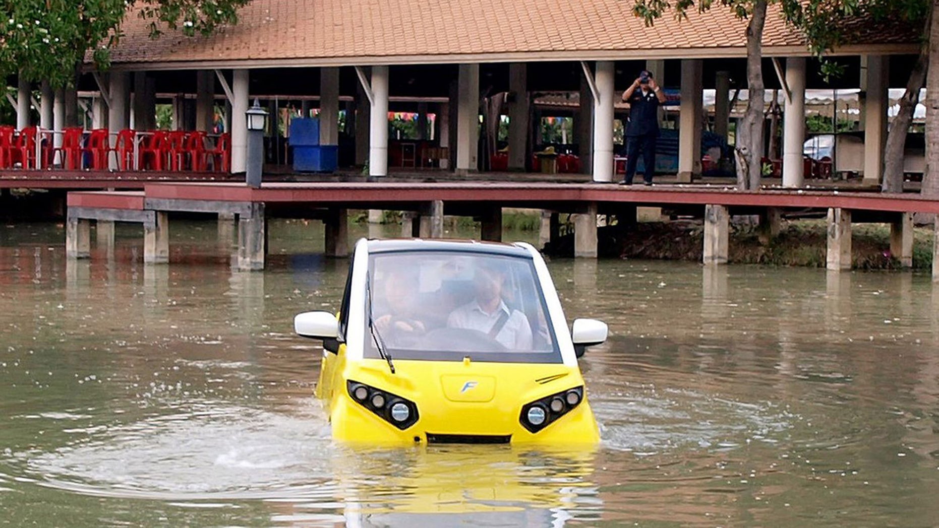 Tsunami-inspired floating car on sale in Thailand