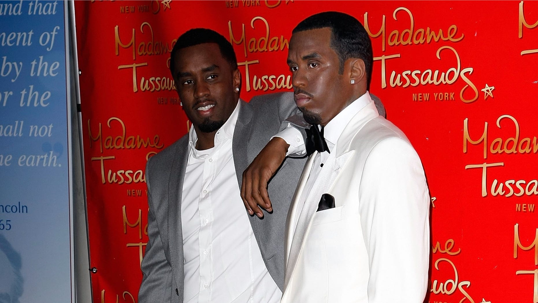 Sean "Diddy" Combs' wax figure was damaged on Saturday, police said.