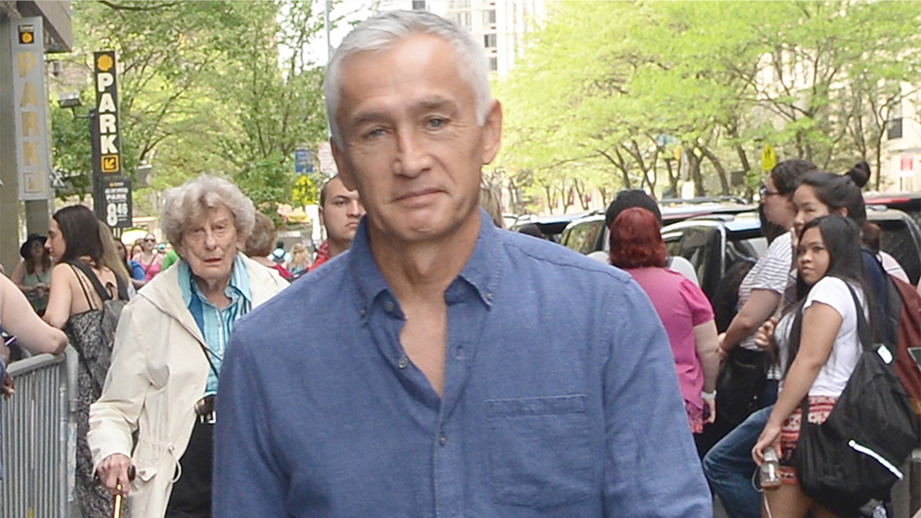 Univision Jorge Ramos, pictured here in New York City in 2015, has been detained in Caracas, Venezuela, along with members of his team, the network confirmed Monday.