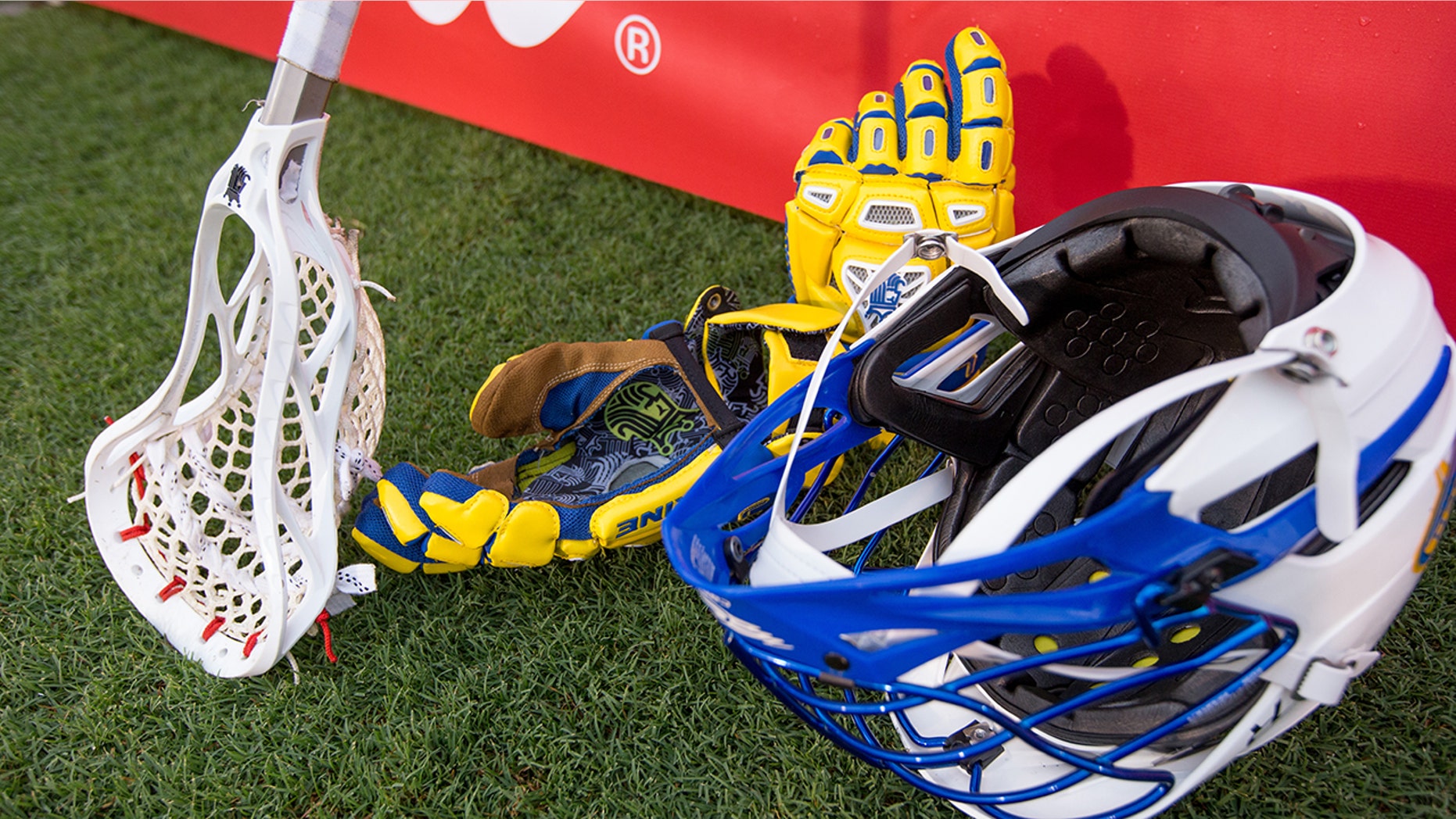 A standout college lacrosse player is having trouble finding a helmet that fits his head.