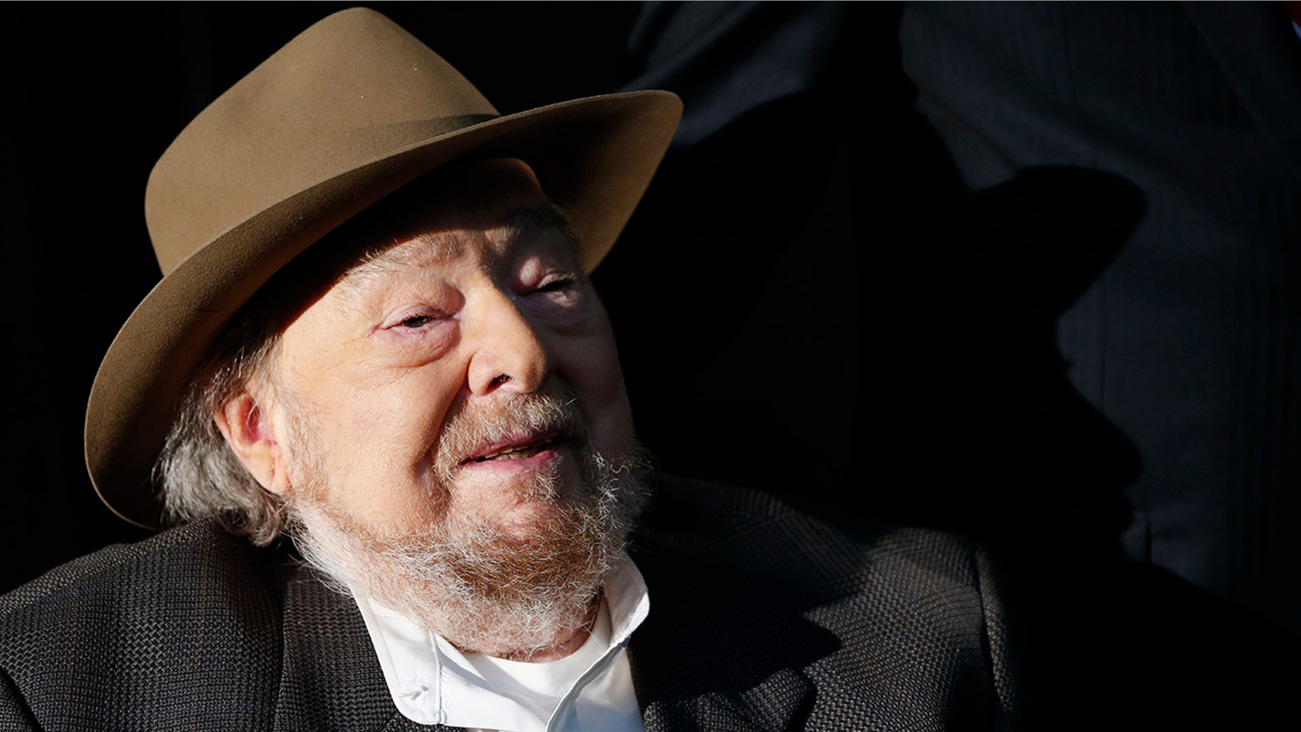In this April 22, 2014 file photo, Mac Wiseman speaks after he was introduced as one of three new inductees into the Country Music Hall of Fame in Nashville, Tenn. Spring Hill Funeral Home in Nashville, Tenn., says the bluegrass and country vocalist has died at the age of 93. The funeral home said Wiseman died Sunday, Feb. 24, 2019.