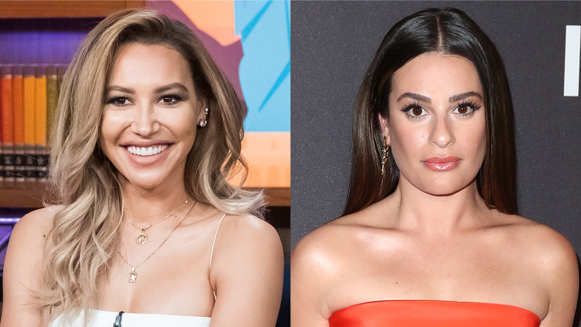 Naya Rivera denied there was any feud with her 'Glee' co-star Lea Michele.