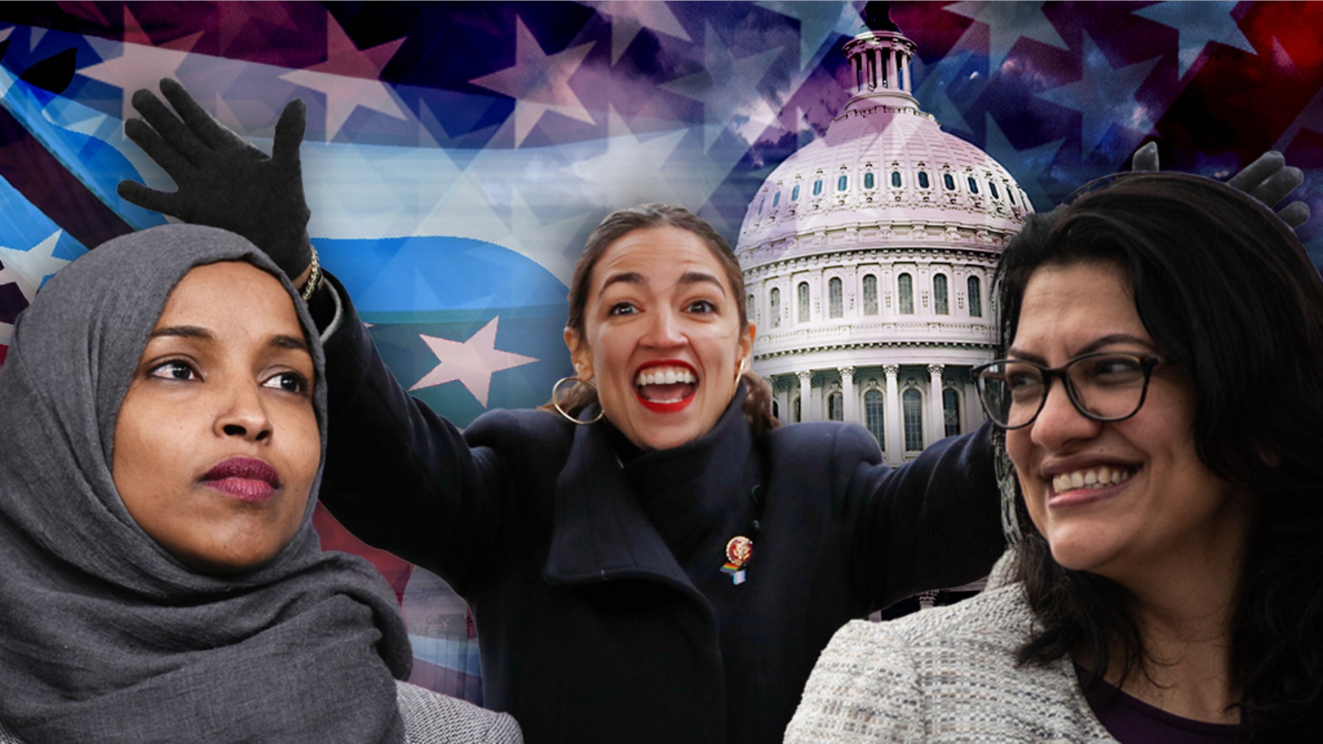 Three new lawmakers causing a stir on Capitol Hill: From the left are the US representatives Ilhan Omar, Alexandria Ocasio-Cortez and Rashida Tlaib.