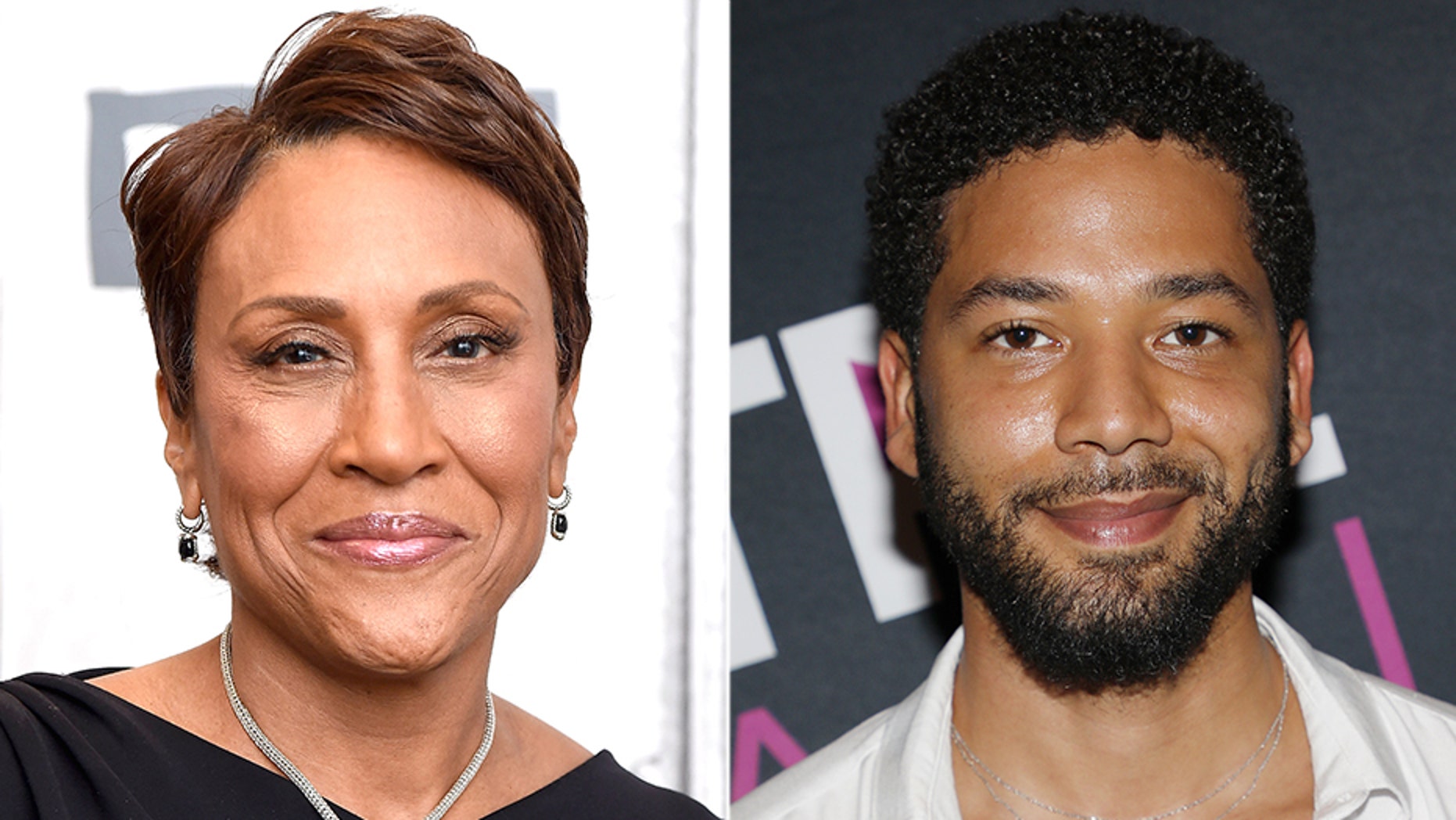 The co-host of "Good Morning America", Robin Roberts, has been accused of not doing anything silly to Jussie Smollett.