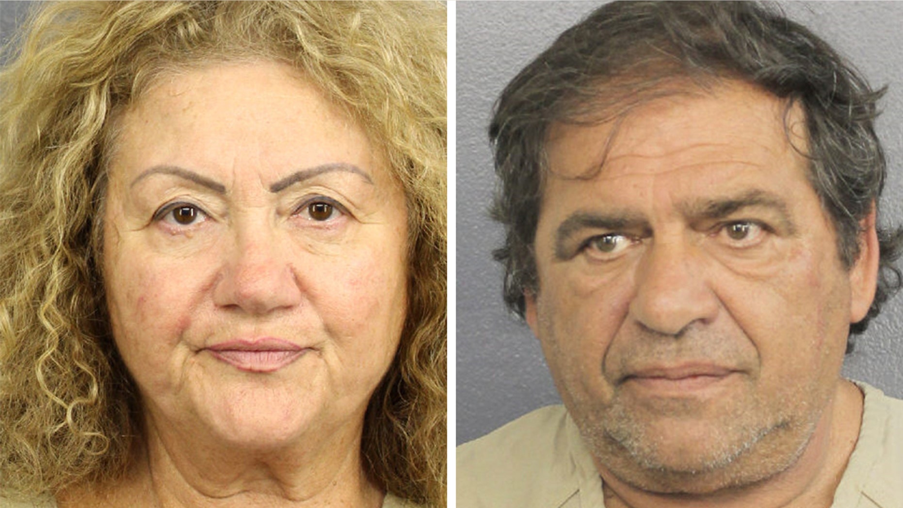 Ida Shafir, 67, and Nick Bogomolsky, 61, were arrested at Fort Lauderdale-Hollywood International Airport in Florida on Tuesday, according to the sheriff's office.