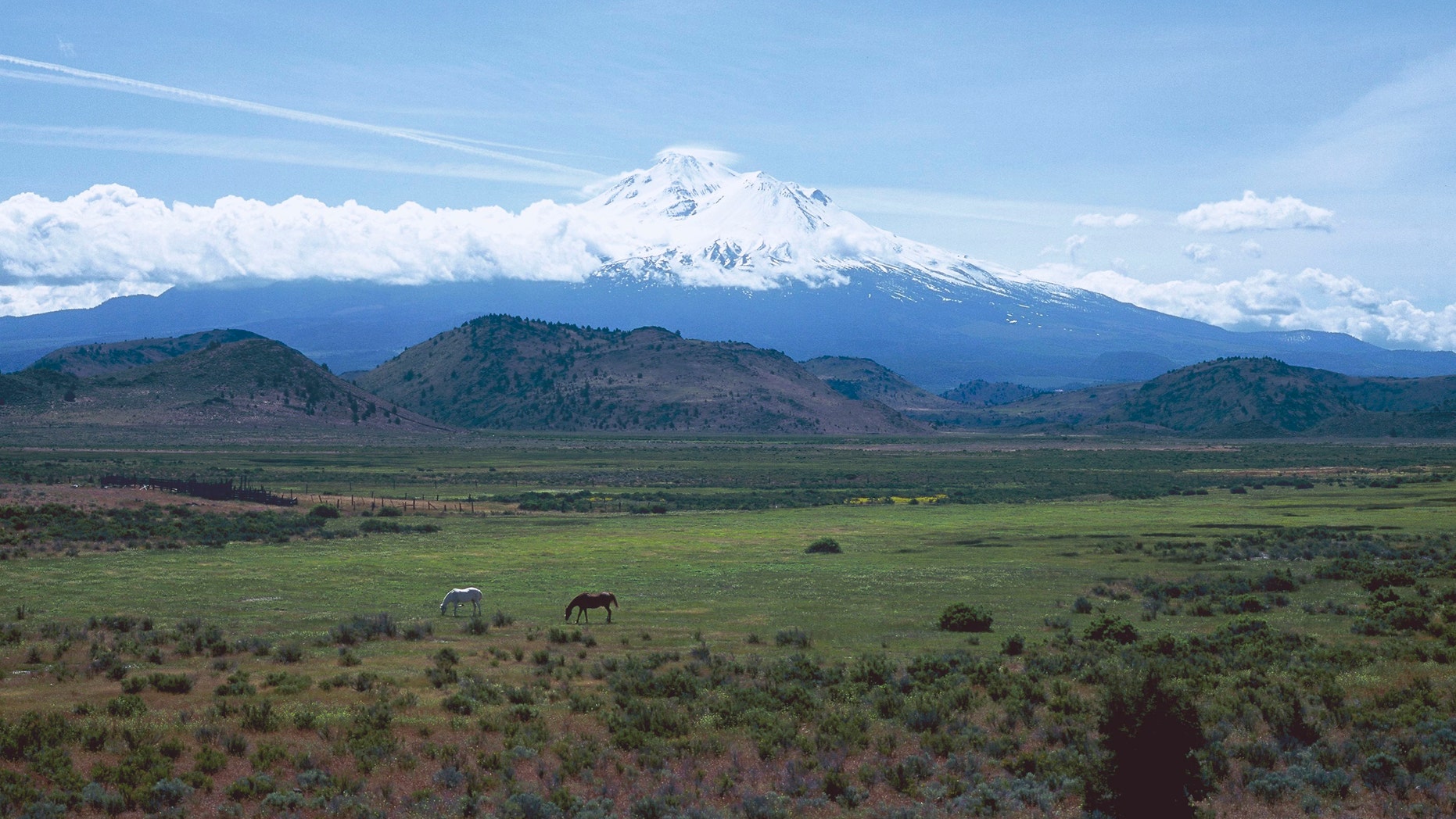 File photo - the Shasta volcano in California, United States