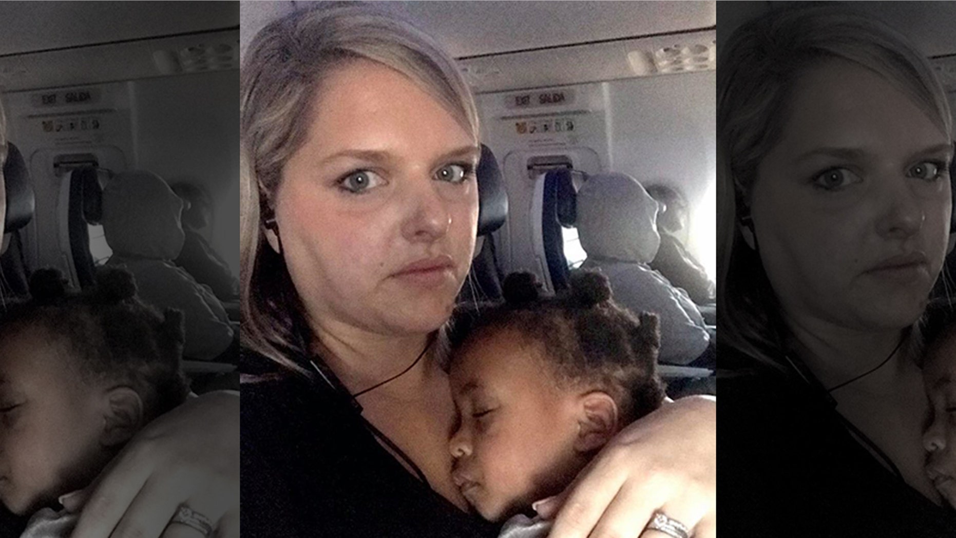 A mom penned an open letter to the "annoyed" passenger in front of her on a recent flight.