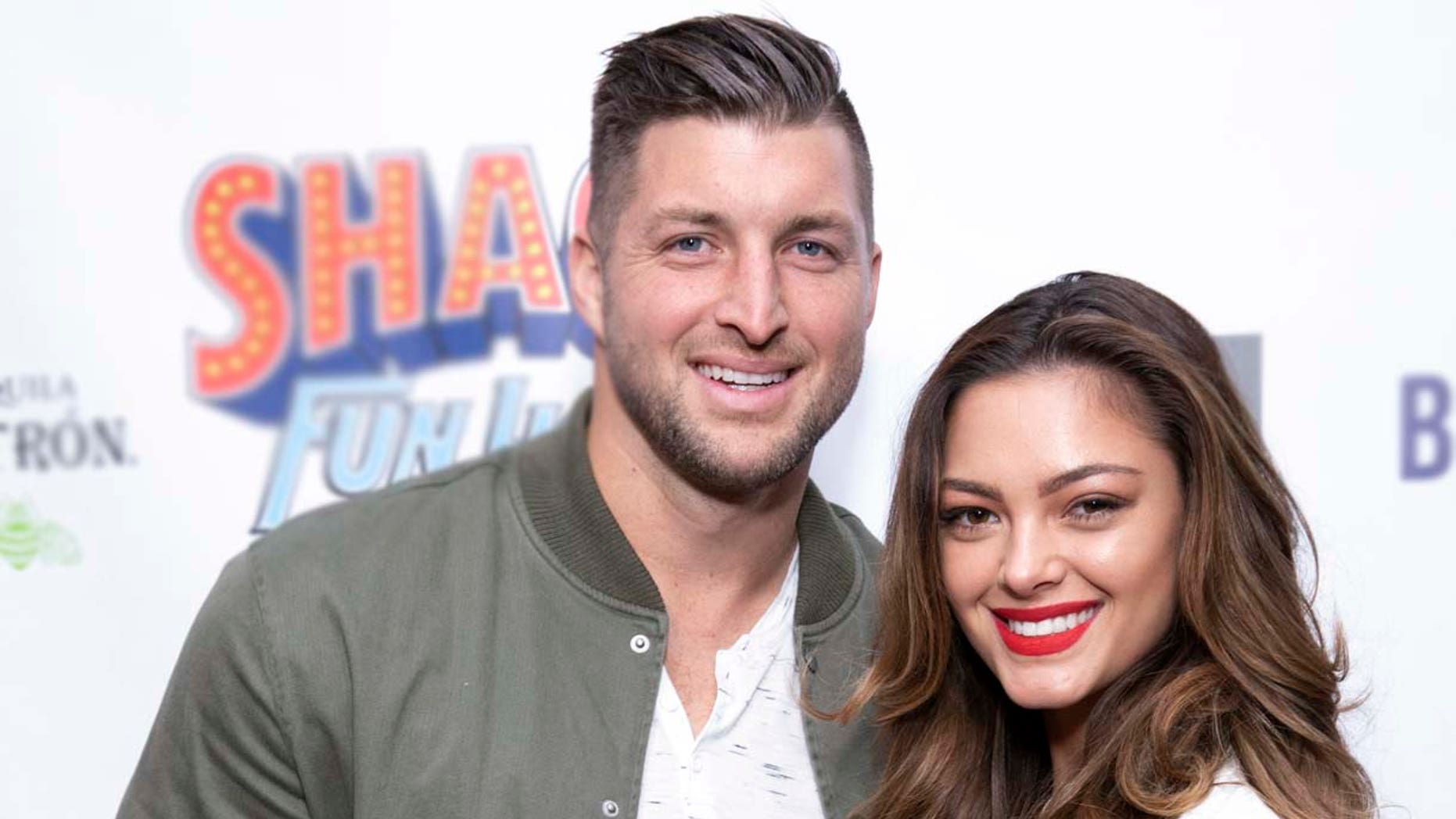 Tim Tebow and Demi-Leigh Nel-Peters arrive at Shaq's Fun House at Live! at the Battery Atlanta on Friday, Feb. 1, 2019, in Atlanta. (Photo by Omar Vega/Invision/AP)