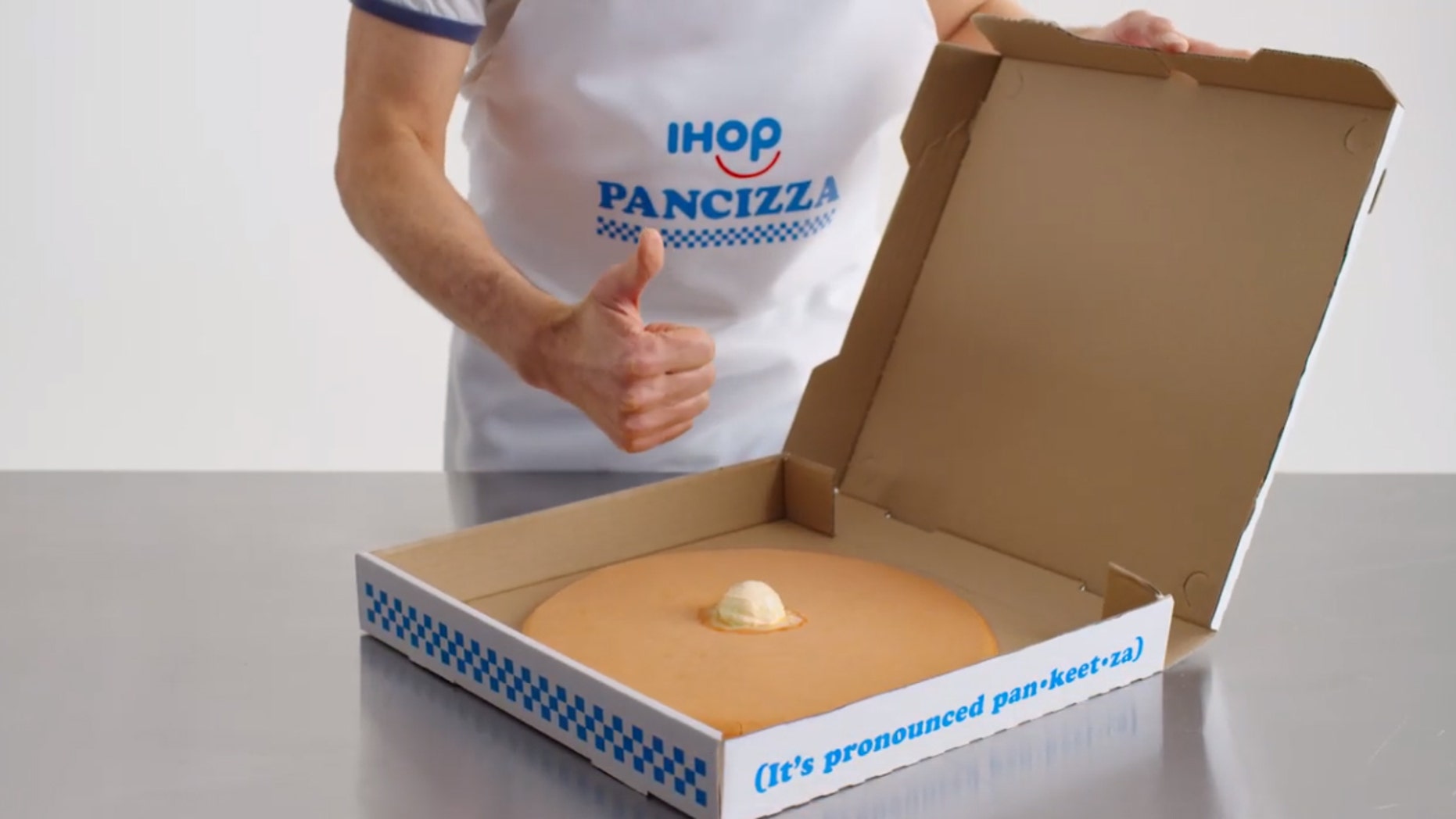 IHOP “Pancizzas” will be available in Original Buttermilk, Bacon and Cheddar, and Cupcake.