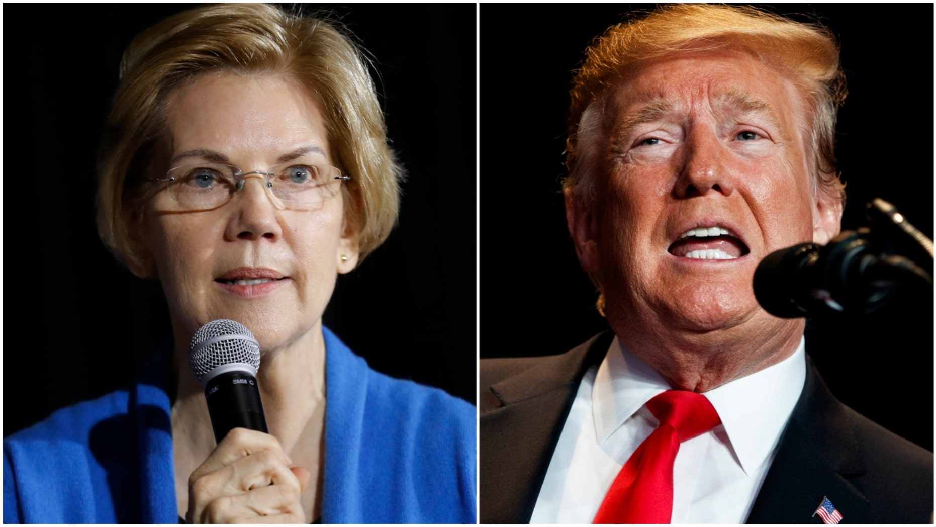   Sen. Elizabeth Warren and President Donald Trump (Photo: AP Photo / Charlie Neibergall and AP Photo / Evan Vucci) 