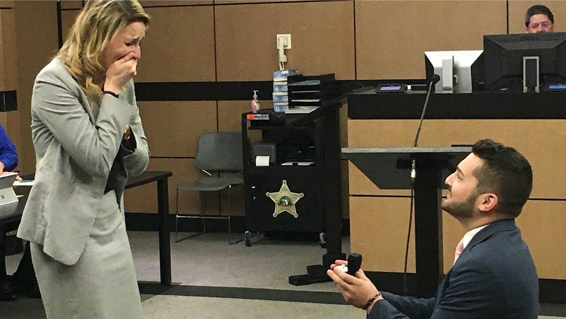 When Brandon Dinetz, of Palm Beach, Florida, decided to propose to Jen Lettman, he knew he would have to work hard to catch his astute girlfriend by surprise