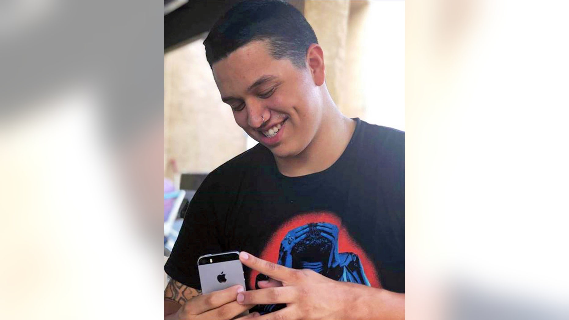 This undated photo by Seanna Leilani shows her brother, Aaron Francisco Chavez. Chavez, 19, died after he swallowed sky blue fentanyl pills designed to look like oxycodone.