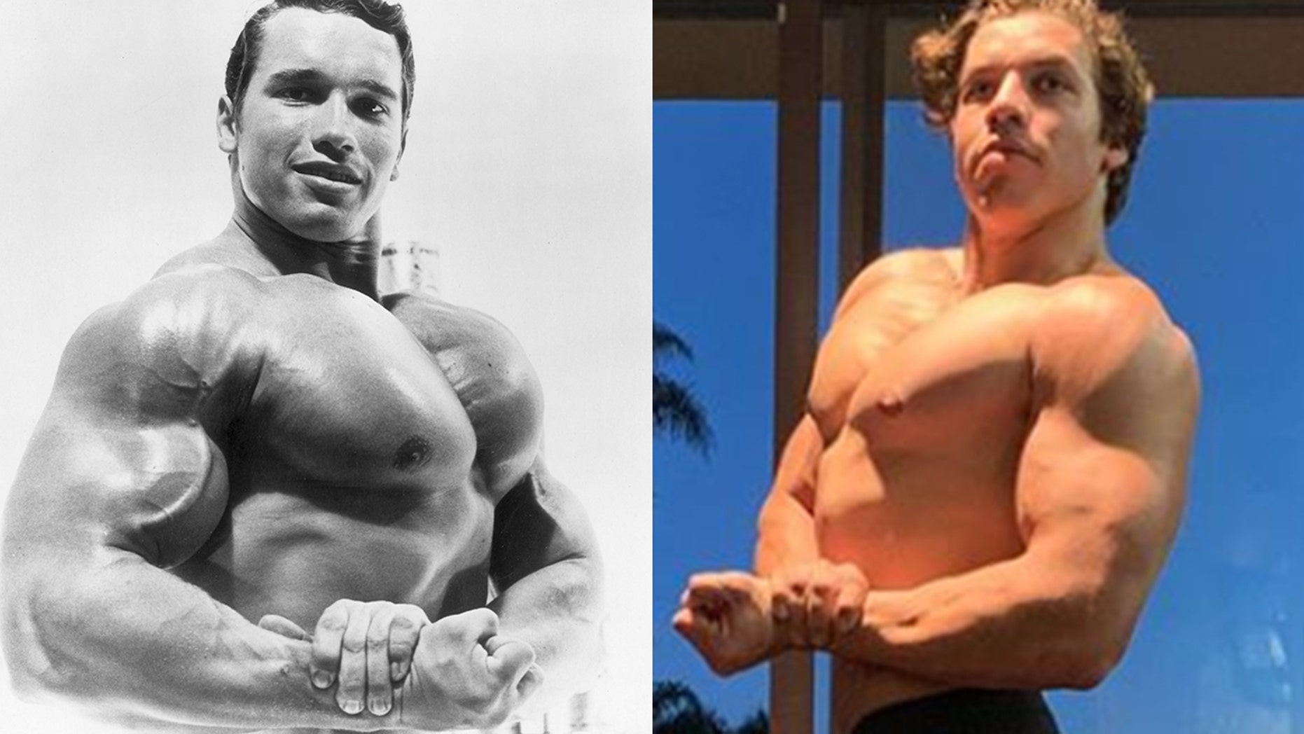 Arnold Schwarzenegger’s son recreates another one of his famous father’s bodybuilding poses