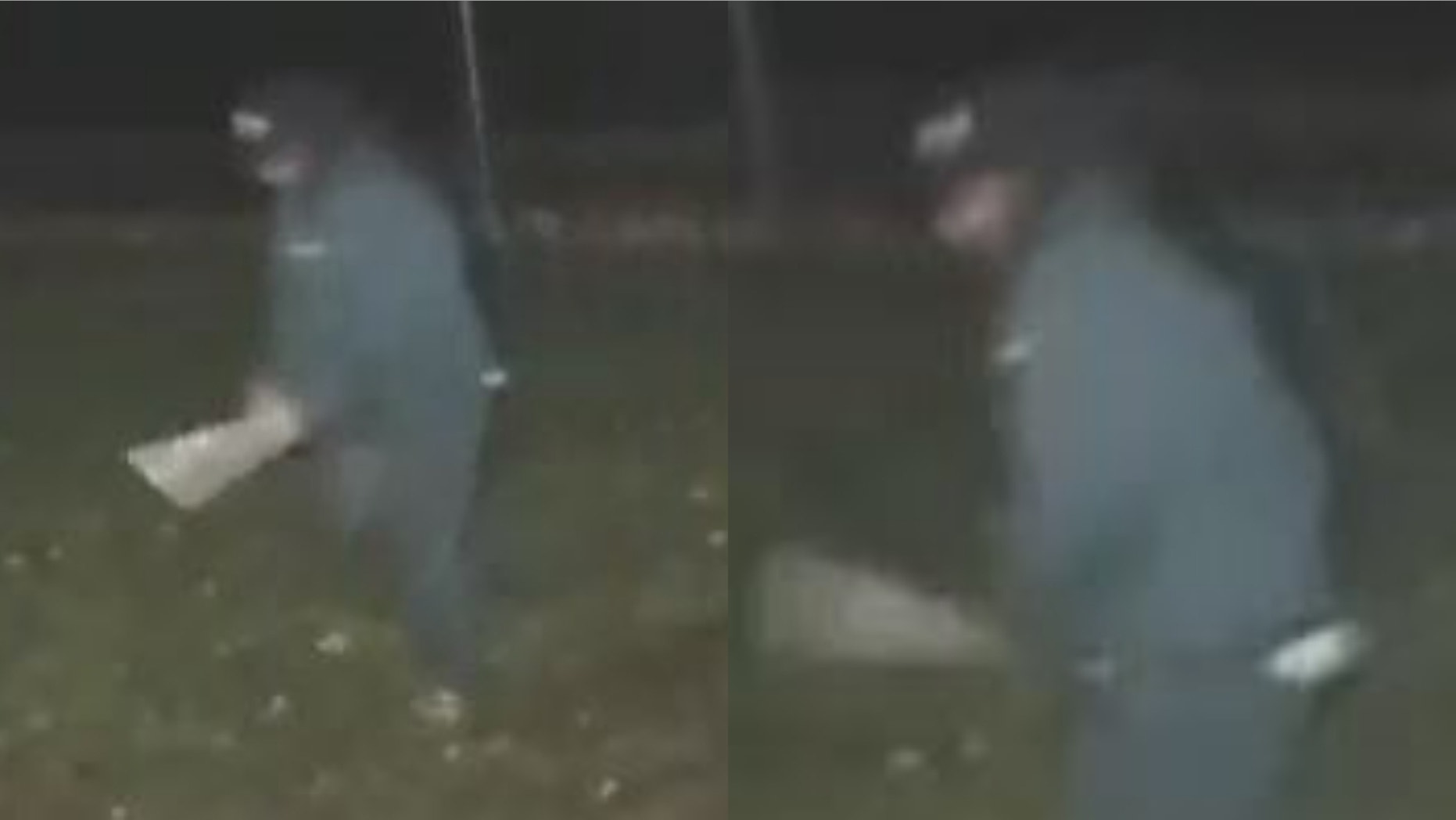 Police are looking for a bat-wielding man who attacked a woman on Long Island.